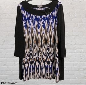 J M Collection Blouse Size 3X